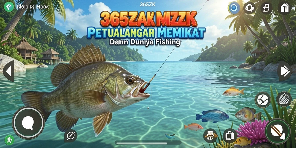 Tangkapan ikan yang besar dalam gameplay 365ZK.