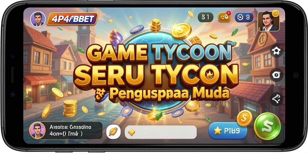 Tampilan gameplay <strong>4P4PBET</strong> yang menunjukkan pengelolaan bisnis yang seru.