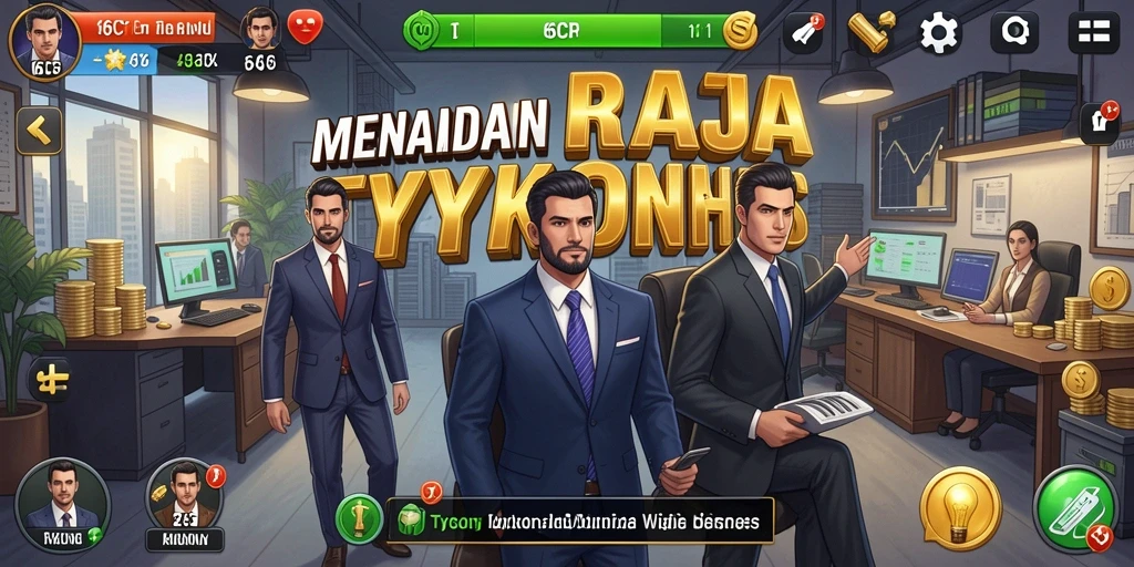 Screenshot utama 6CF menampilkan pengalaman gameplay Tycoon yang seru.