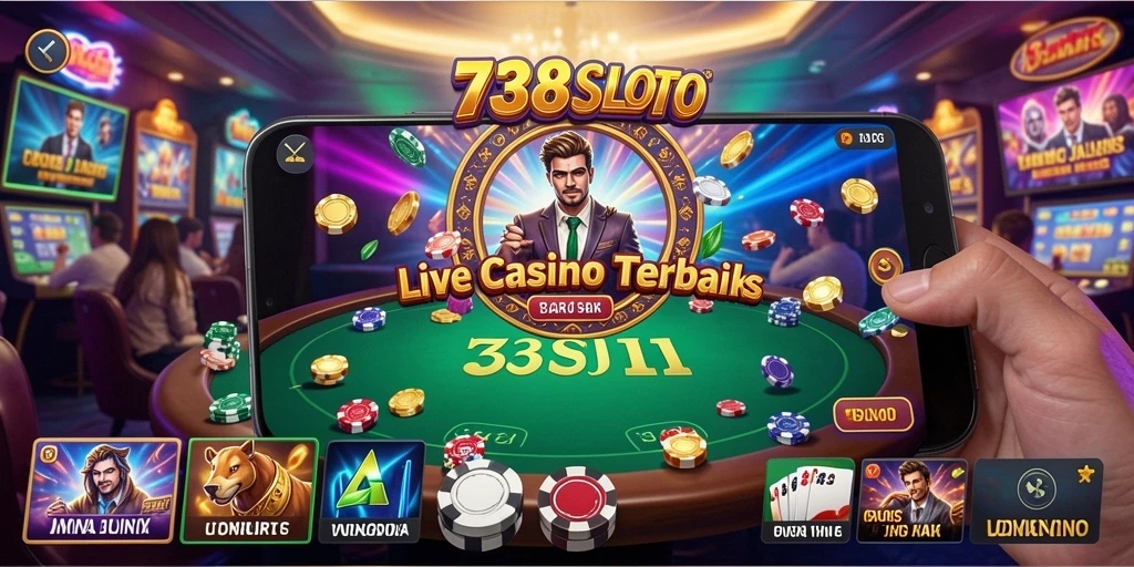 Gameplay seru dari 738SLOT dalam suasana Live Casino.
