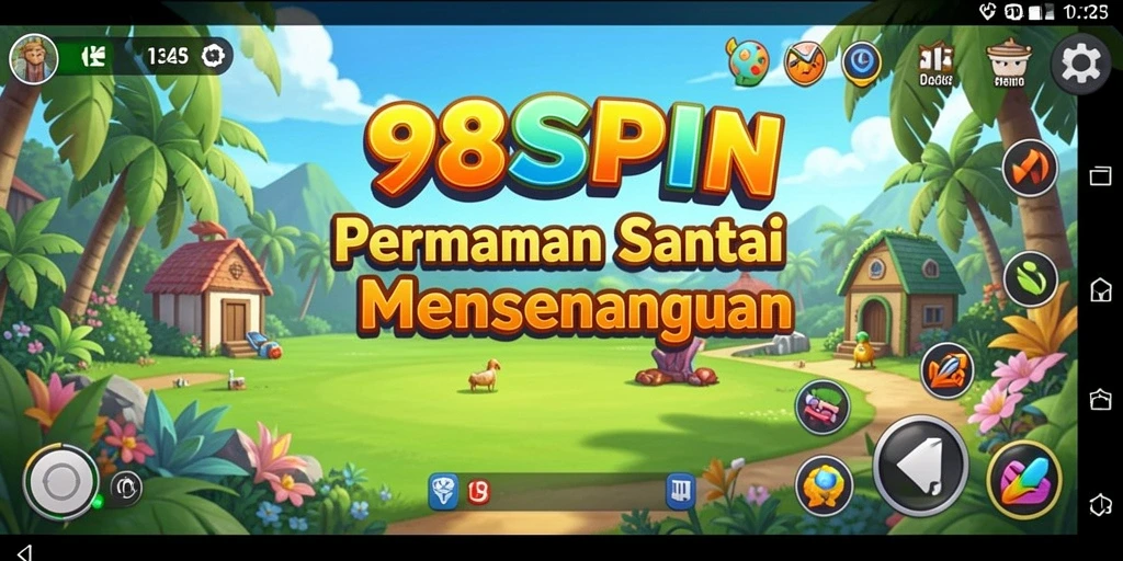 Tampilan permainan 98SPIN yang interaktif dan menyenangkan.