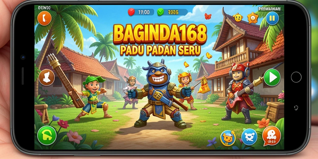 Screenshot menunjukkan aksi seru game Match-3 BAGINDA168.