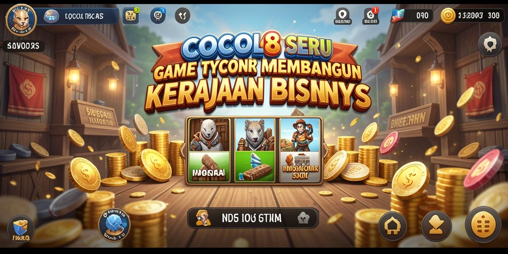 Screenshot utama COCOL88 menampilkan gameplay Tycoon yang menarik.