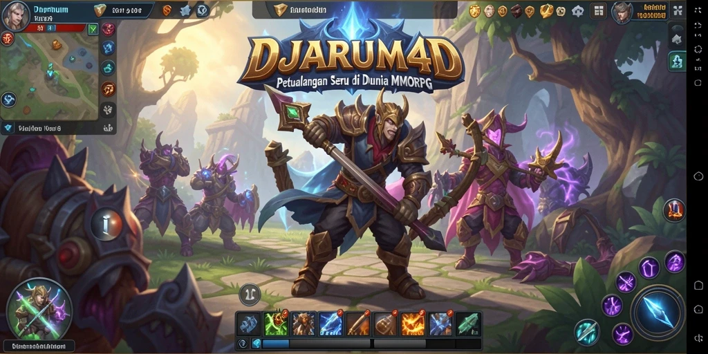 Tangkapan layar DJARUM4D menampilkan aksi seru dalam gameplay MMORPG.