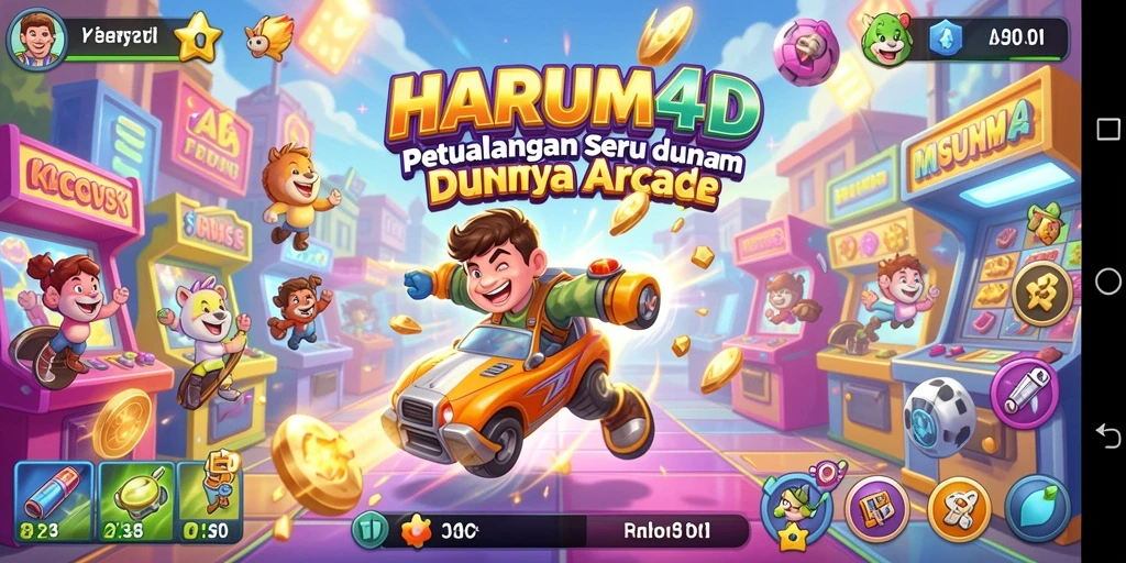 Screenshot gameplay HARUM4D menampilkan aksi seru dalam permainan Arcade.
