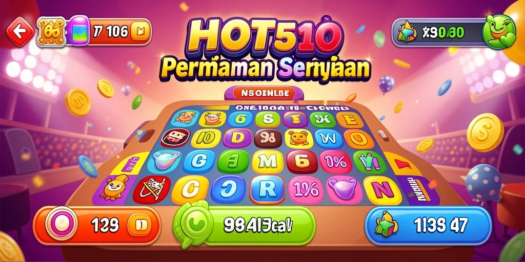 Gameplay HOT51 yang seru dalam permainan Bingo.