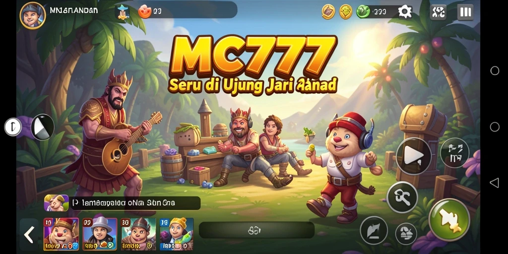 Tampilan gameplay seru dari MC777 dengan grafis menawan.