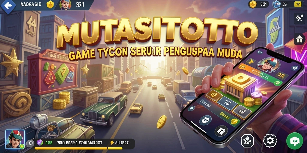 Screenshot gameplay MUTASITOTO yang menunjukkan manajemen perusahaan.