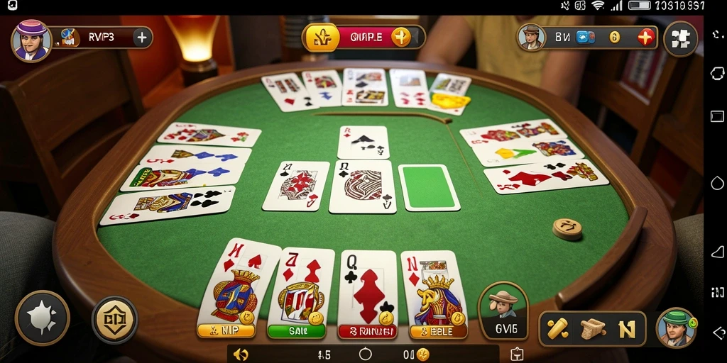 Tampilan menarik dari gameplay Gaple di RVIP3.