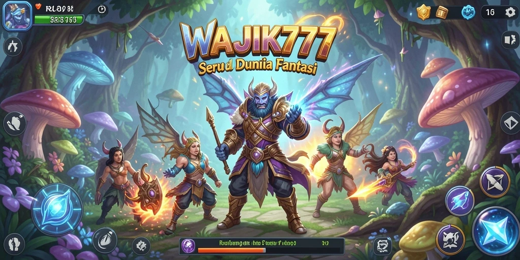 Screenshot utama menampilkan aksi seru di permainan WAJIK777.