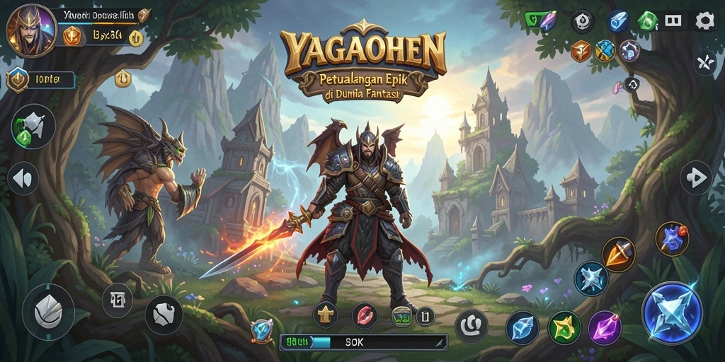 Tangkapan layar gameplay YAGAOHEN dengan aksi RPG yang mendebarkan.